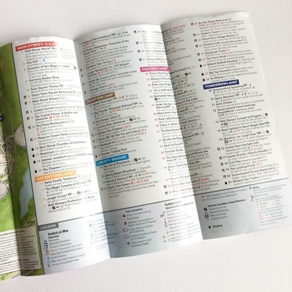 Pre-C0vid Magic Kingdom Park Map - Mint Condition - Picture 3 of 5